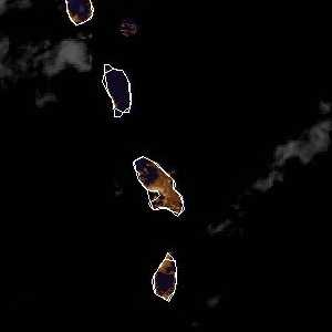 météo tropicale : Image satellite .