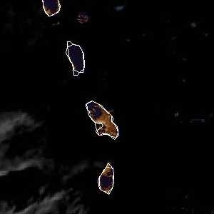météo tropicale : Image satellite .
