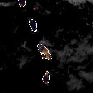 météo tropicale : Image satellite .