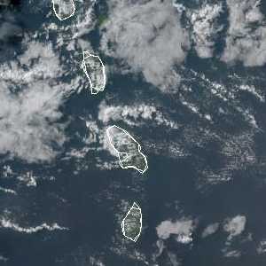 météo tropicale : Image satellite .