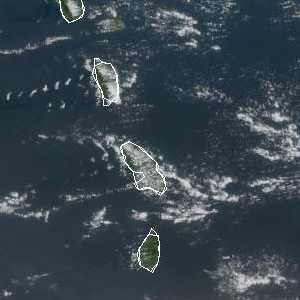 météo tropicale : Image satellite .