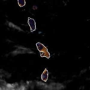 météo tropicale : Image satellite .