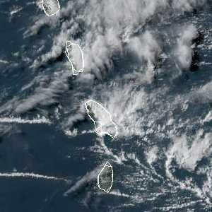 météo tropicale : Image satellite .