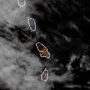 météo tropicale : Image satellite .