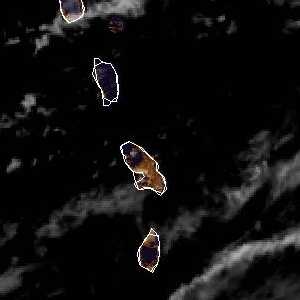 météo tropicale : Image satellite .