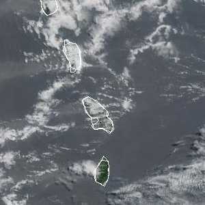 météo tropicale : Image satellite .