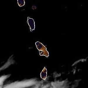 météo tropicale : Image satellite .