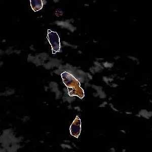 météo tropicale : Image satellite .