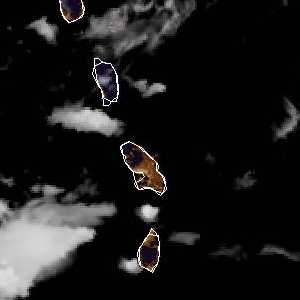 météo tropicale : Image satellite .