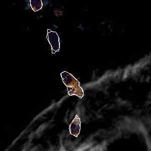 météo tropicale : Image satellite .