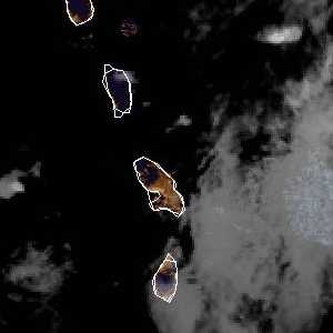 météo tropicale : Image satellite .