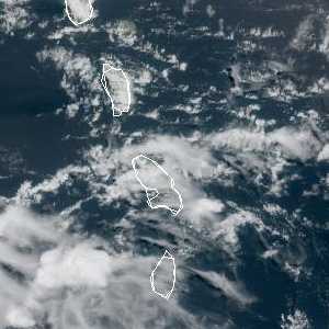 météo tropicale : Image satellite .
