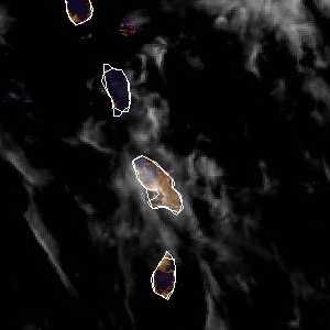 météo tropicale : Image satellite .