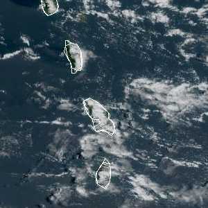 météo tropicale : Image satellite .