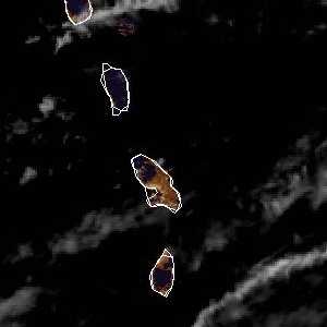 météo tropicale : Image satellite .