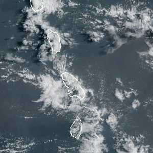 météo tropicale : Image satellite .
