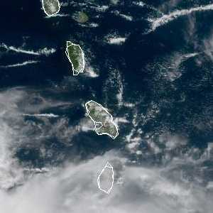 météo tropicale : Image satellite .