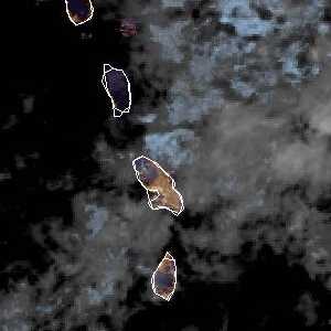 météo tropicale : Image satellite .