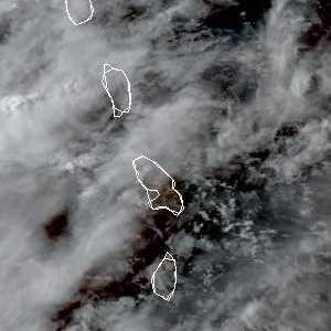 météo tropicale : Image satellite .