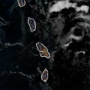 météo tropicale : Image satellite .