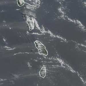 météo tropicale : Image satellite .