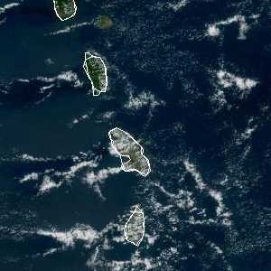 météo tropicale : Image satellite .