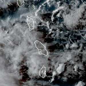 météo tropicale : Image satellite .