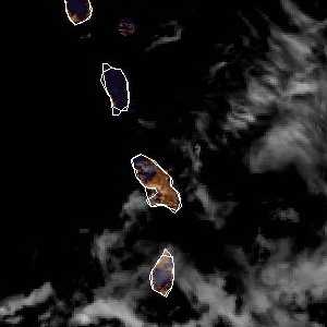météo tropicale : Image satellite .