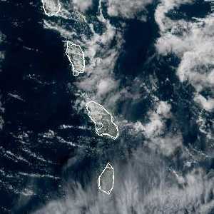 météo tropicale : Image satellite .