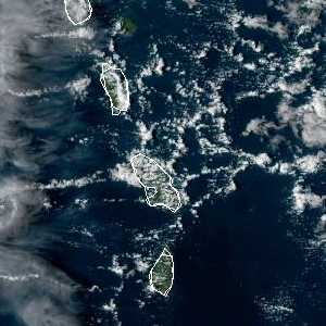 météo tropicale : Image satellite .