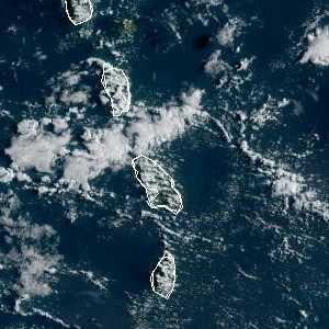 météo tropicale : Image satellite .