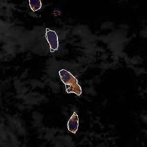 météo tropicale : Image satellite .