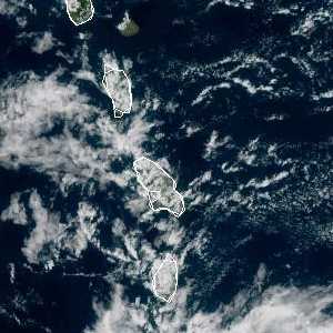 météo tropicale : Image satellite .