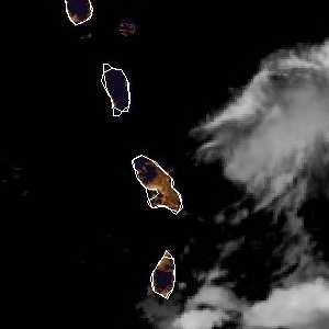 météo tropicale : Image satellite .