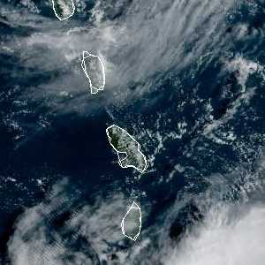 météo tropicale : Image satellite .