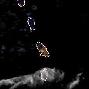 météo tropicale : Image satellite .
