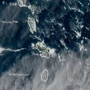 météo tropicale : Image satellite .