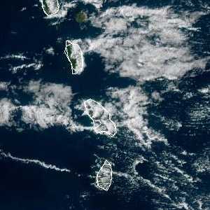 météo tropicale : Image satellite .