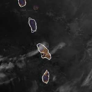 météo tropicale : Image satellite .