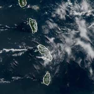 météo tropicale : Image satellite .