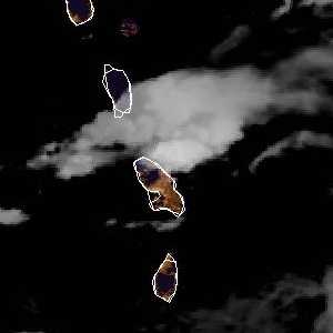 météo tropicale : Image satellite .