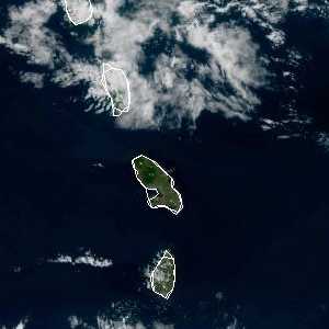 météo tropicale : Image satellite .