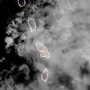 météo tropicale : Image satellite .