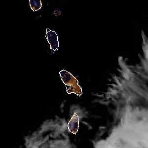 météo tropicale : Image satellite .