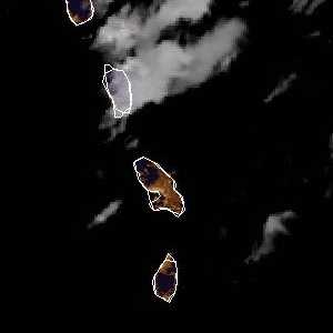 météo tropicale : Image satellite .