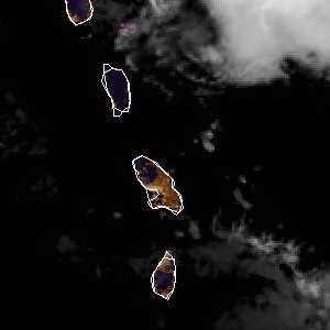 météo tropicale : Image satellite .