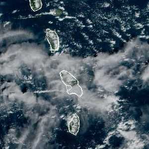 météo tropicale : Image satellite .