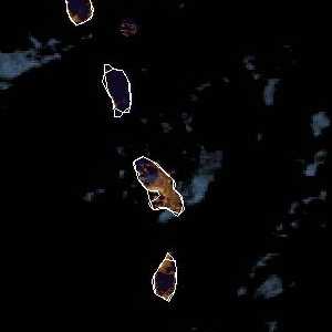 météo tropicale : Image satellite .