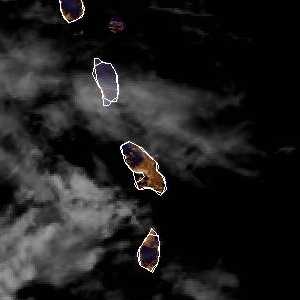 météo tropicale : Image satellite .