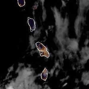 météo tropicale : Image satellite .